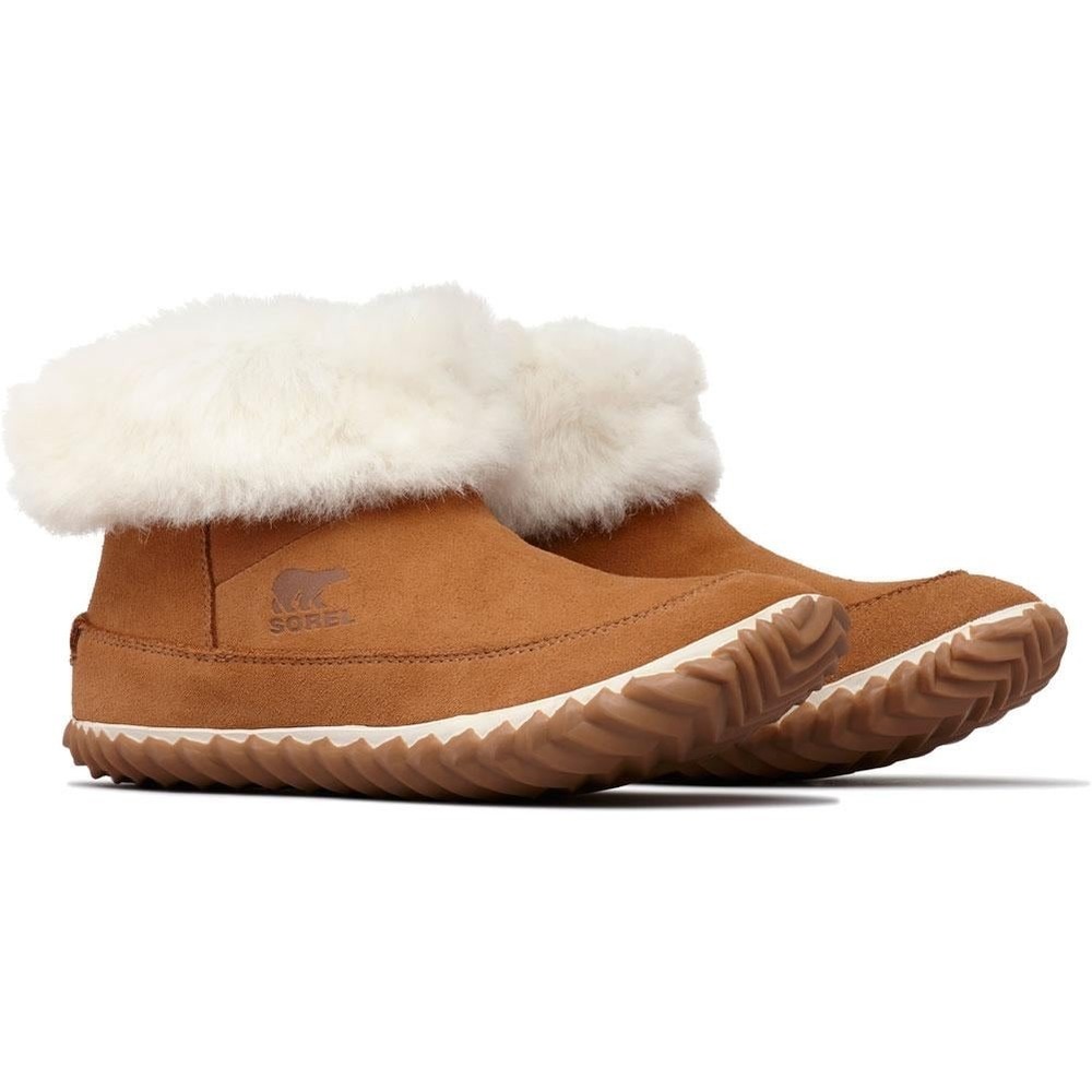 SOREL WOMEN'S BOOTIES  Boots OUT N ABOUT Suede Elk Natural Brown size 11